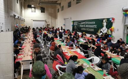Migrantes celebran Navidad en centros de Ciudad Juárez y Tijuana
