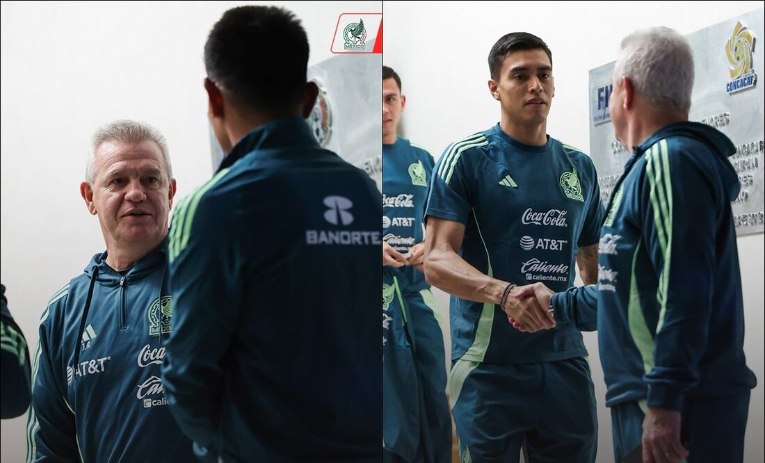 Javier Aguirre dirigió su primera sesión de entrenamiento en su tercera etapa con México / FOTOS: @miseleccionmx