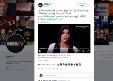 "Trollean" a vocera de la Asociación Nacional del Rifle por error en tuit