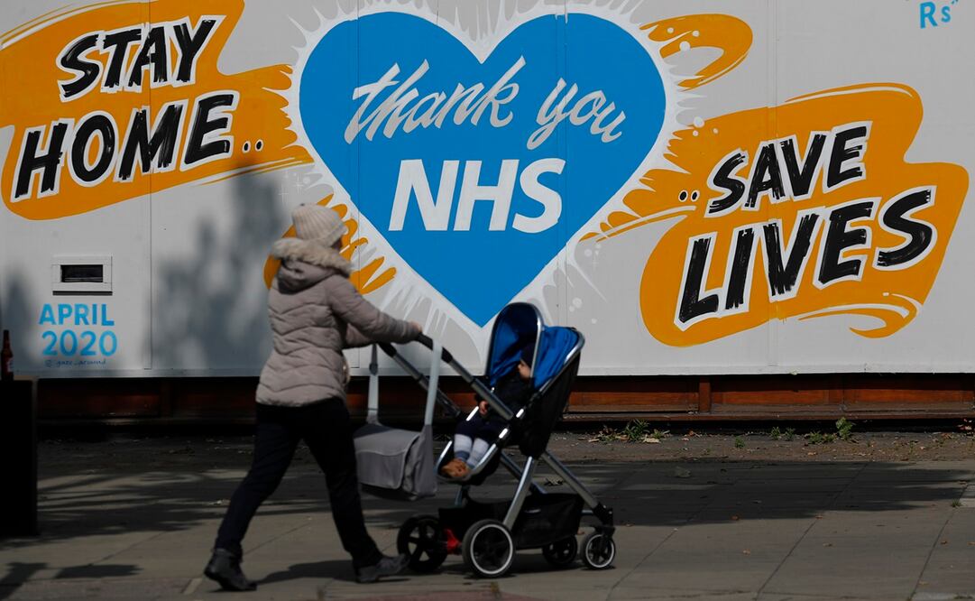 El ministerio de Sanidad británico anunció 55 nuevas muertes por Covid-19 el lunes (Foto: AP)