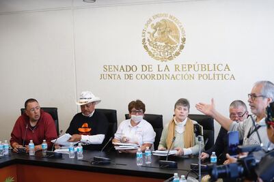 Senadores reciben exigencias de Caravana por la paz