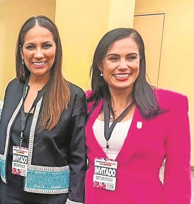 Libia García  y Alejandra Gutiérrez. Foto: Especial