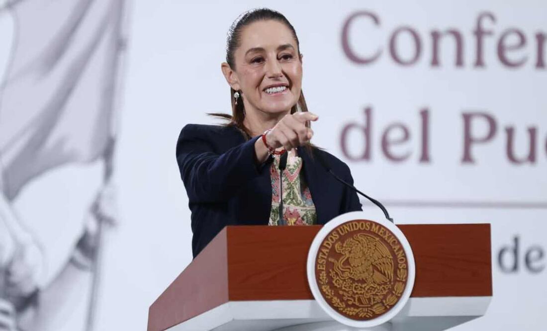 Claudia Sheinbaum, presidenta de México, durante la mañanera del 29 de septiembre del 2025. Foto: Fernanda Rojas / EL UNIVERSAL