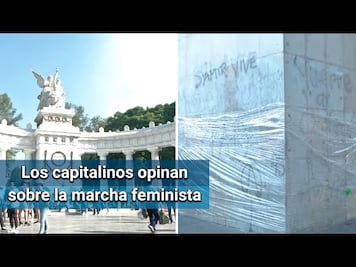 Así lucen hoy la Avenida Juarez tras la marcha feminista