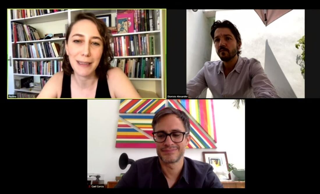 Paulina Suárez, Gael García Bernal y Diego Luna. Foto: Archivo