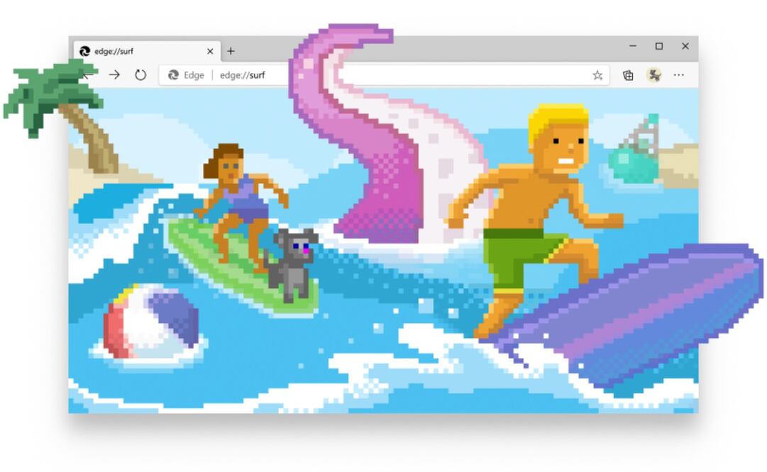 Se puede acceder desde la última versión de Edge. 