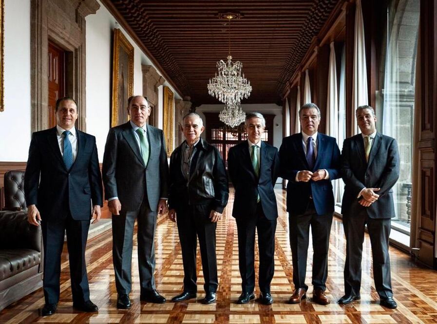 Alfonso Romo Garza, jefe de la Oficina de la Presidencia, se reunió con el presidente de Iberdrola, José Ignacio Sánchez Galán