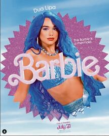 Dua Lipa será sirena en "Barbie, la película"