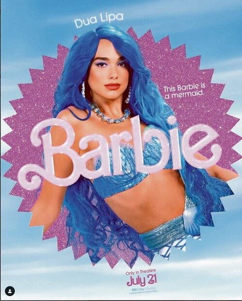 Dua Lipa será sirena en Barbie, la película Fuente: Archivo El Universal