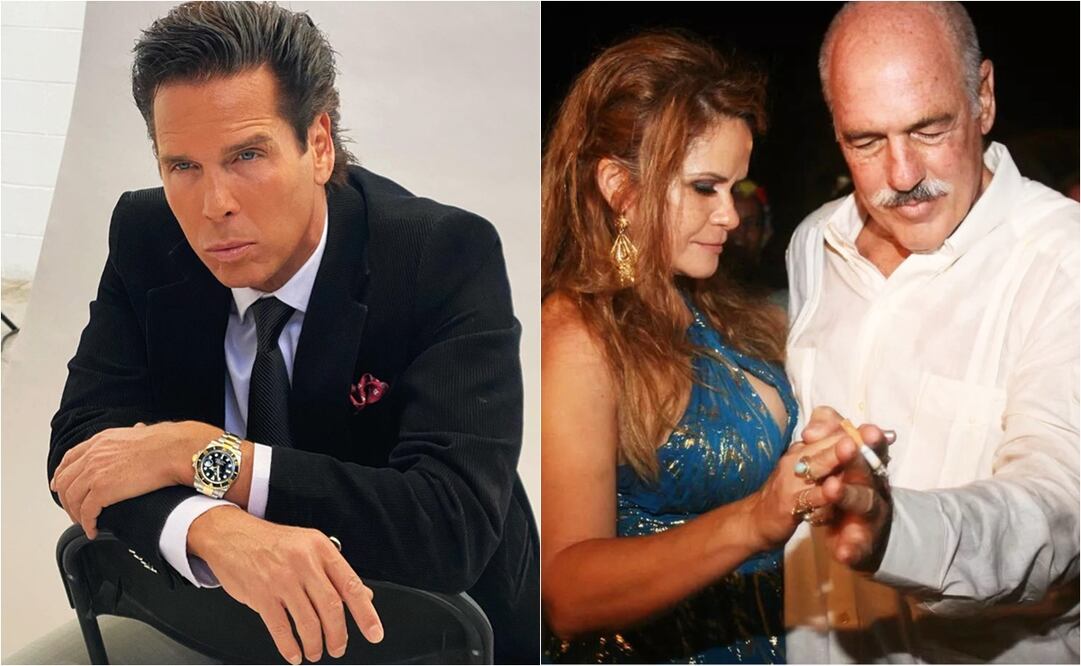 El actor y abogado Roberto Palazuelos y Andrés Garcia y su viuda Margarita Portillo. 
Fotos: Instagram