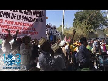 Protestan contra AMLO por construcción de termoeléctrica en Morelos