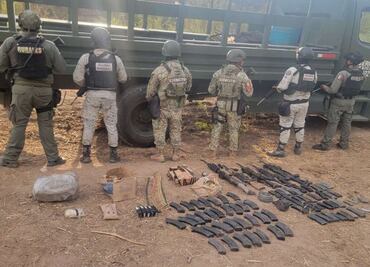Confiscan arsenal, explosivos y equipo táctico en Moris, Chihuahua; aseguramiento se logró gracias a trabajos de prevención
