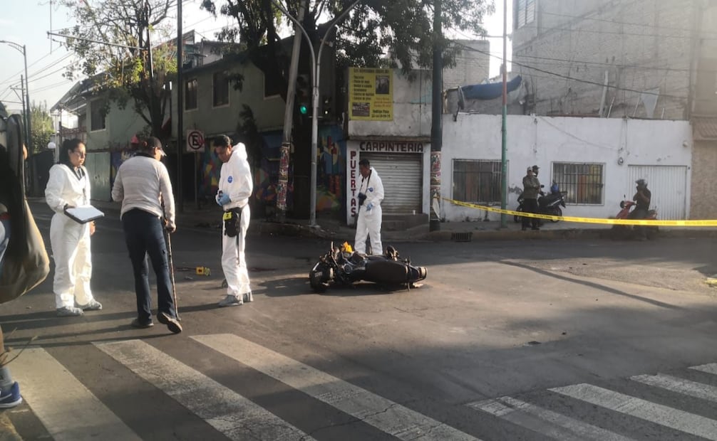Motociclista muere en Iztapalapa. Foto: Especial