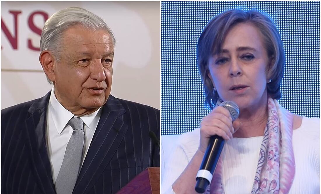 El presidente de México Andrés Manuel López Obrador / María Amparo Casar. Foto: EL UNIVERSAL