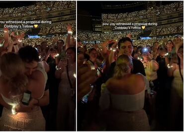 Pareja se compromete en concierto de Coldplay, video se viraliza en TikTok tras el escándalo de Andy Byron