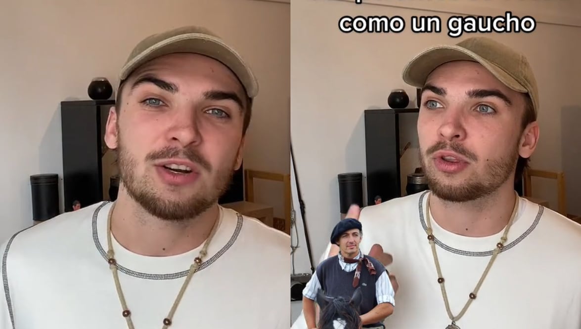 El joven conocido como Ladistino en las redes sociales contó cómo se sorprendió en Buenos Aires cuando no vio nada de lo que pensaba encontrarse. Fuente: captura Tiktok @ladistino