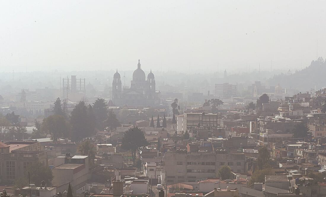 El Valle de Toluca registró a las 15:00 horas un valor máximo de 195 puntos en el Índice de la Calidad del Aire. Foto: Jorge Alvarado. EL UNIVERSAL