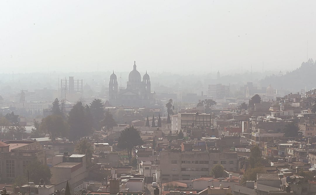 El Valle de Toluca registró a las 15:00 horas un valor máximo de 195 puntos en el Índice de la Calidad del Aire. Foto: Jorge Alvarado. EL UNIVERSAL