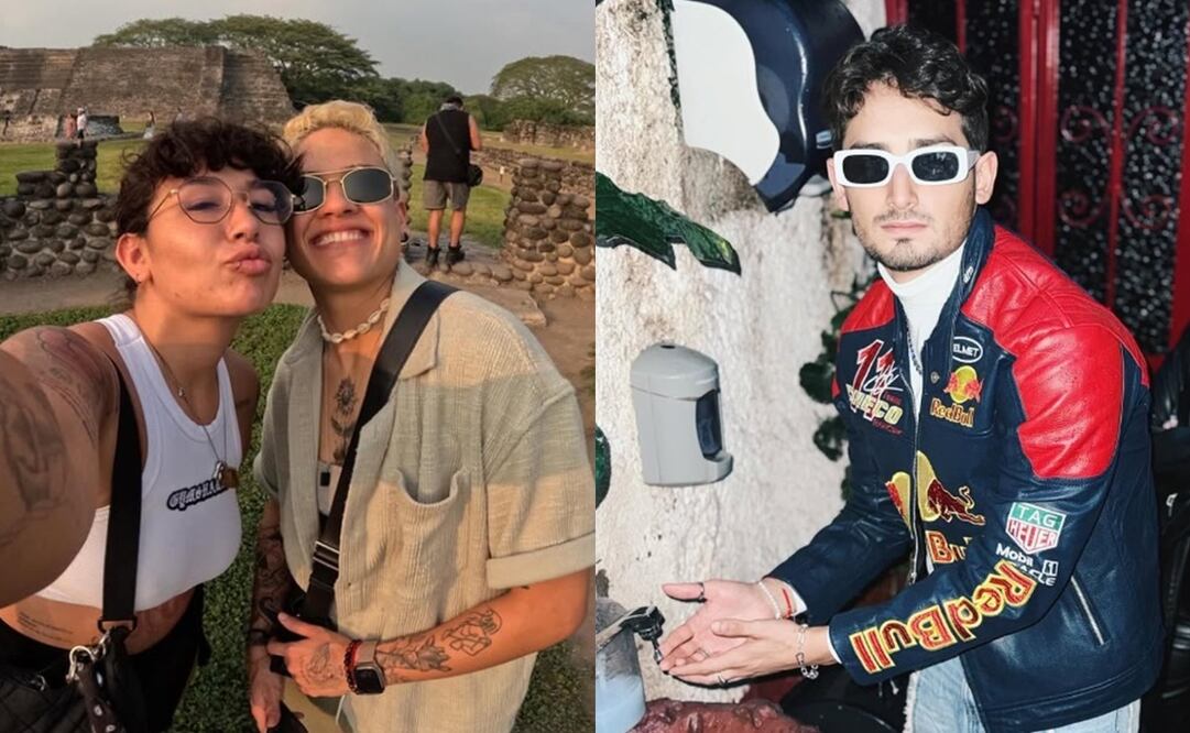 Emilio Osorio, Romina Marcos y su novia, la doctora Laura Salazar. Foto: Instagram oficial.