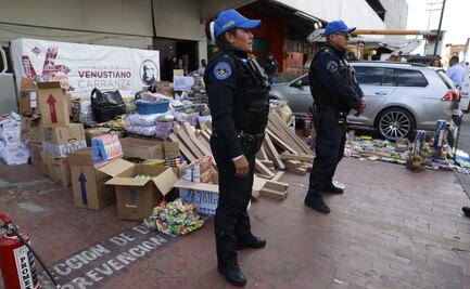 SSC decomisa más de 3 toneladas de pirotecnia en mercado de La Merced