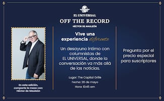 EL UNIVERSAL te invita a desayunar con Héctor de Mauleón; te explicamos cómo puedes ser parte de la experiencia