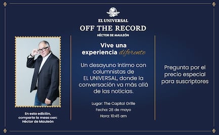 EL UNIVERSAL te invita a desayunar con Héctor de Mauleón; te explicamos cómo puedes ser parte de la experiencia