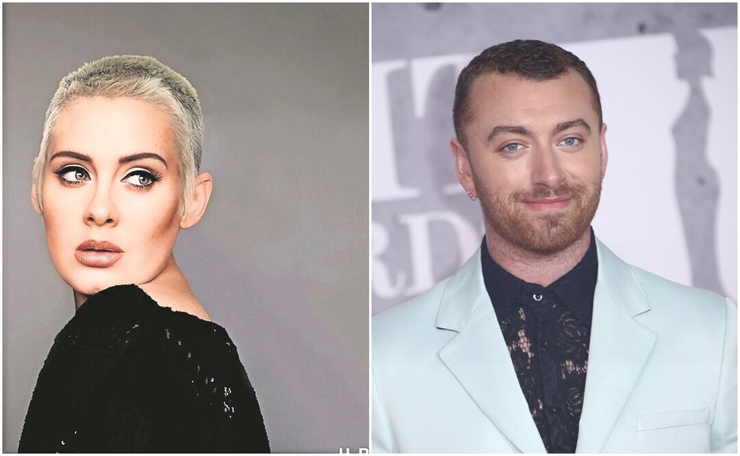 Adele y Sam Smith. Fotos: Archivo