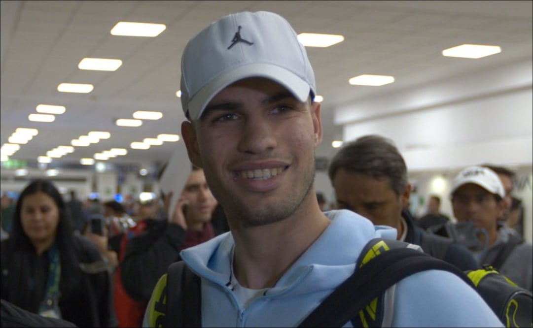 Carlos Alcaraz arribó a la Ciudad de México y señaló que “es un sitio emblemático donde también quería jugar” / FOTO: Tennis Fest