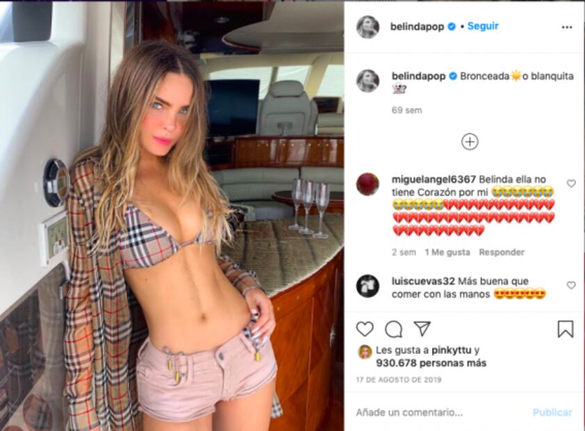 Belinda comparte su foto más sexy antes de terminar el año