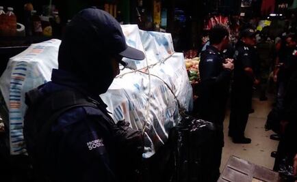 Decomisan 160 kilos de pirotecnia en mercado de Mérida