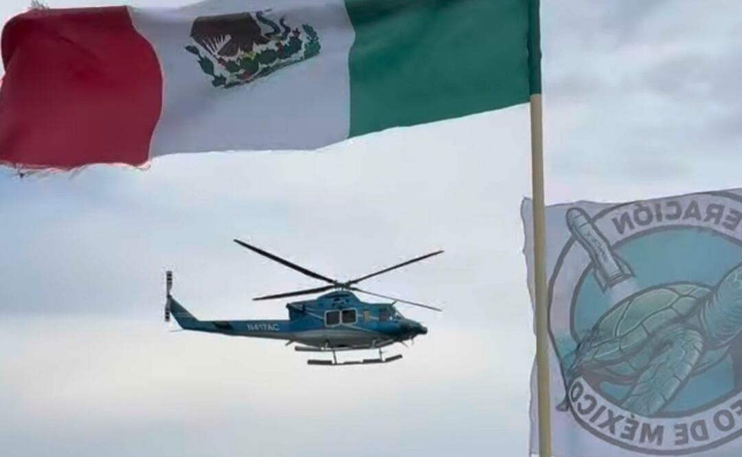 Activistas denuncian intimidación aérea de EU en protesta contra SpaceX en Tamaulipas este martes 26 de agosto de 2025. Foto: Especial