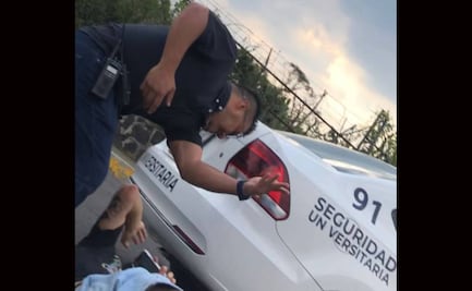 VIDEO. Captan a guardia de seguridad de la UNAM agrediendo a estudiante