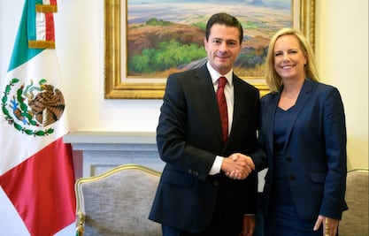 Peña Nieto se reúne con secretaria de seguridad interna de EU