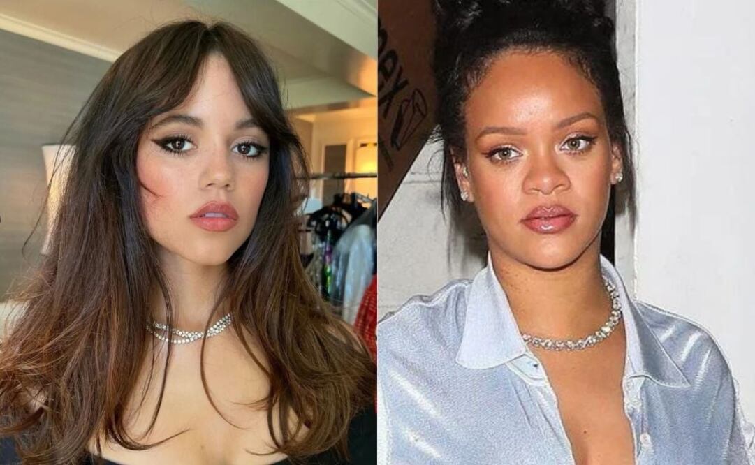 Jenna Ortega y Rihanna. Fuente: Instagram @joan.y.m.v y @rihannaofficiall