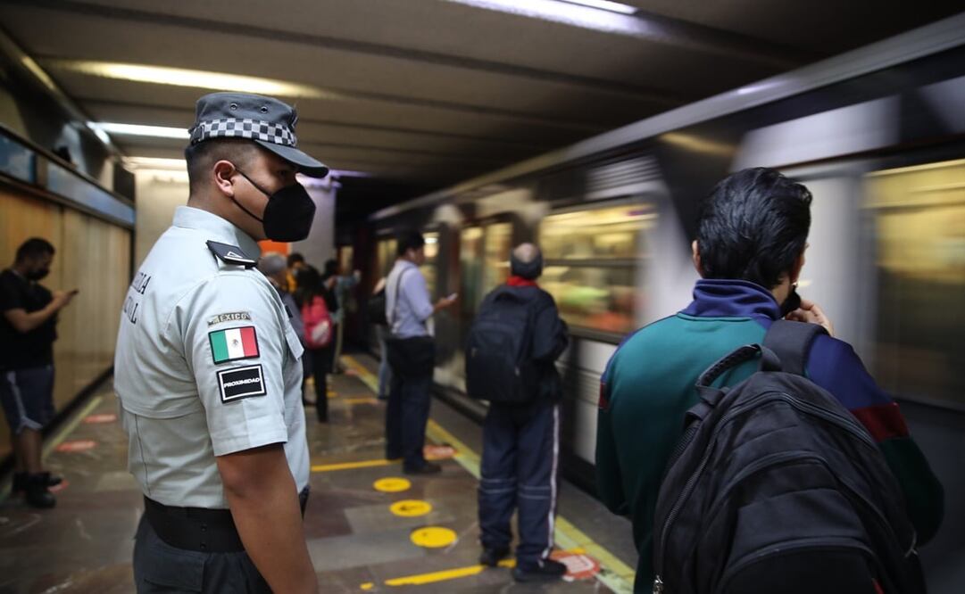 Foto: Germán Espinosa El Universal / Guardia Nacional en metro Bellas Artes