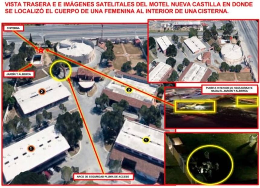 Mapa de los 3 lugares clave en la desaparición de Debanhi