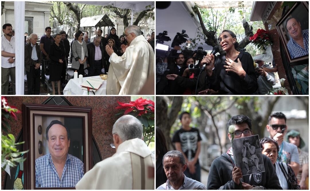 Meza refirió que los hijos de Chespirito no se encontraban presentes porque cada quien vivía su duelo de manera diferente, pero le externaron que de corazón estaban en ese momento con ella. FOTO: Lucía Godínez/EL UNIVERSAL/EFE