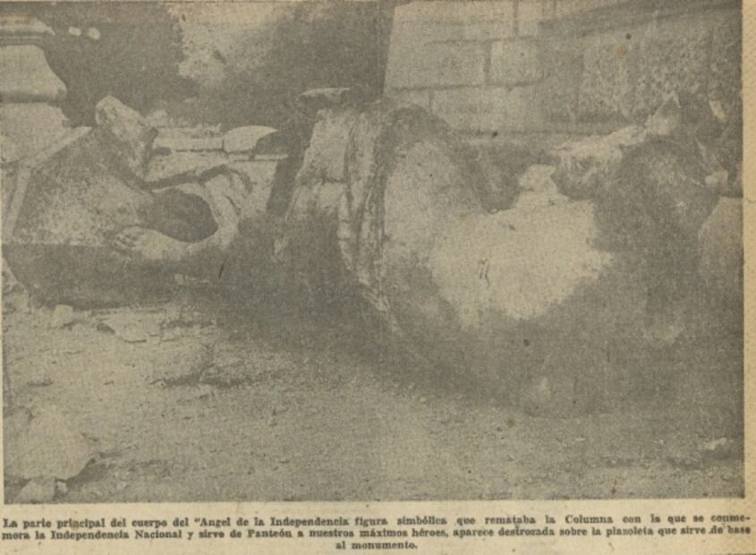 La caída del Ángel de la Independencia y otras historias del terremoto de 1957
