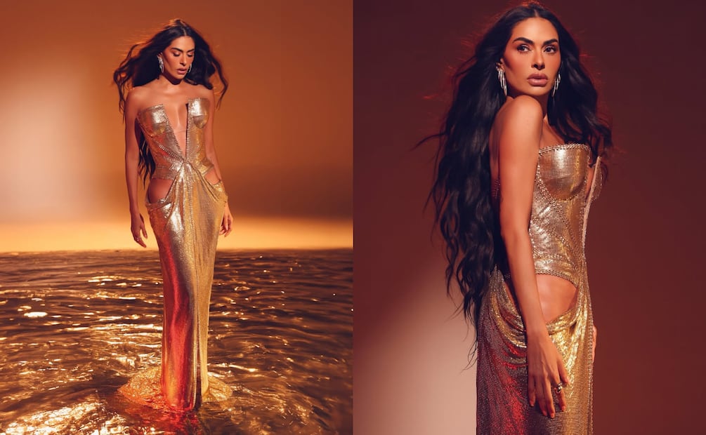 Galilea Montijo cierra el año con un vestido dorado que concentra lujo, brillo y presencia absoluta. Foto: Instagram @galileamontijo