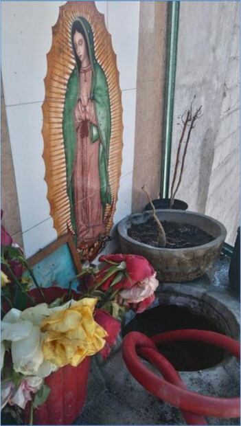 Hallan toma clandestina en altar a la Virgen