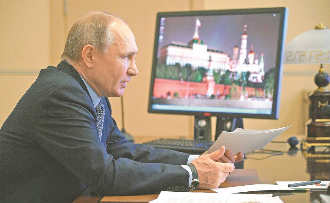 El presidente ruso Vladimir Putin goza de una popularidad superior a 60%, de acuerdo con sondeos locales. Foto: AP