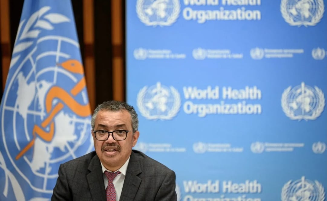 El director general de la Organización Mundial de la Salud, Tedros Adhanom Ghebreyesus, durante una rueda de prensa. Foto: EFE
