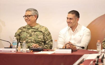 Harfuch y Raymundo Pedro Morales se reúnen con el gobernador de Baja California Sur; coordinan estrategia de seguridad