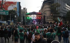 Partido México-Ecuador: aficionados llegan a la Glorieta de El Caballito; marea verde se apodera de Reforma