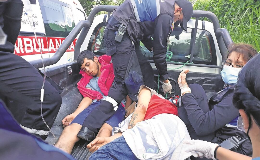 Los reos heridos fueron hospitalizados tras el motín en la prisión de Bellavista. Foto: Juan Carlos Pérez/ AFP.