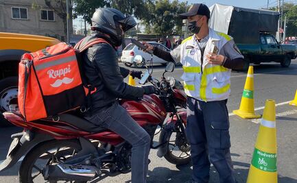 Aplican operativo a motociclistas en Iztapalapa; se levantaron 58 infracciones
