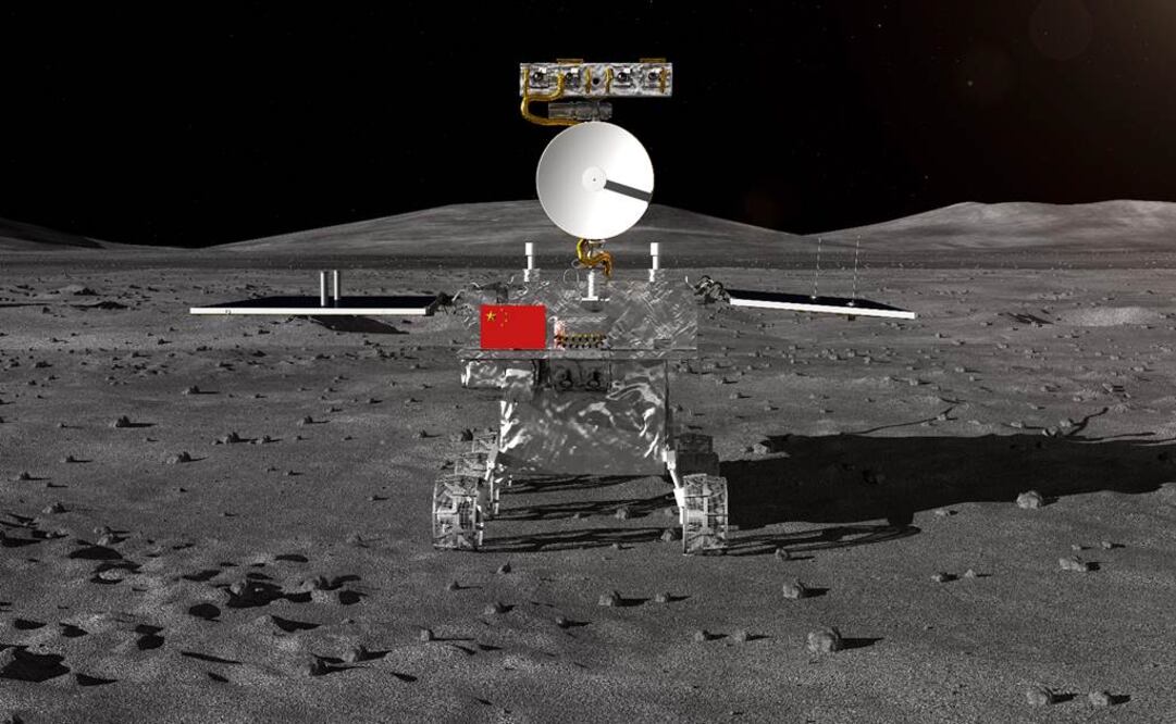 Impresión artística facilitada por el Centro de Ingeniería Espacial y Exploración Lunar de la Administración Nacional Espacial de China (CNSA) hoy, 2 de enero de 2019, del vehículo lunar de la sonda lunar Chang'e-4. Foto: EFE