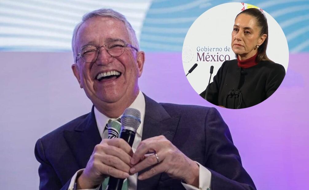 El empresario Ricardo Salinas Pliego se lanzó contra la presidenta Claudia Sheinbaum y calificó su gobierno como "progre". Fotos: EL UNIVERSAL