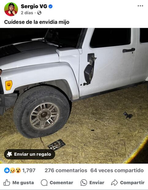 Esta fue la última publicación del influencer Sergio VG en redes. Foto: Captura de pantalla
