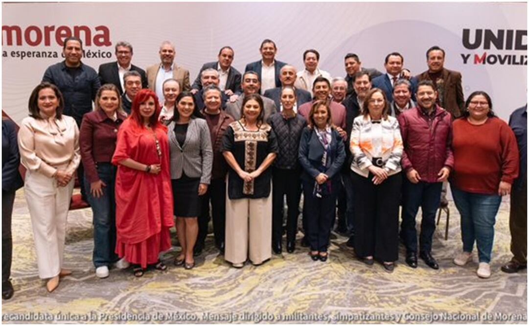 Claudia Sheinbaum se reune con gobernadores y candidatos de Morena. Foto: @Claudiashein